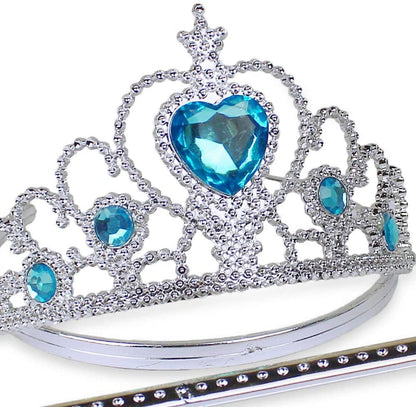 Frozen Blue Heart Stone Elsa Crown (5347)