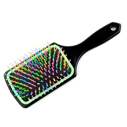 Pratik Renkli Uçlu Plastik Saç Fırçası Tarağı Ergonomik Tarak (5347)