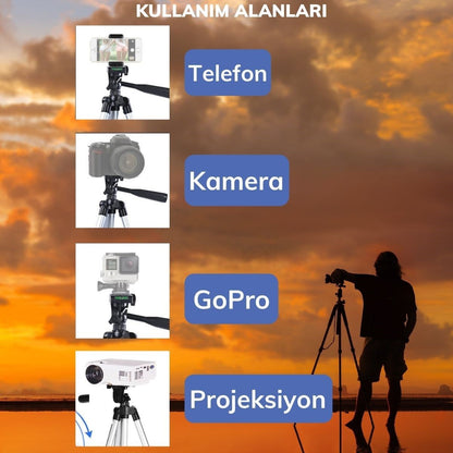 Profesyonel Fotoğraf Makinası Tripodu (5347)