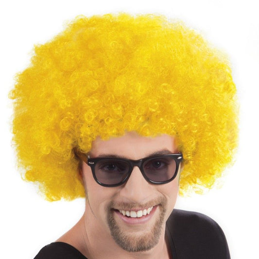 Curly Afro Yellow Bonus Wig (5347)