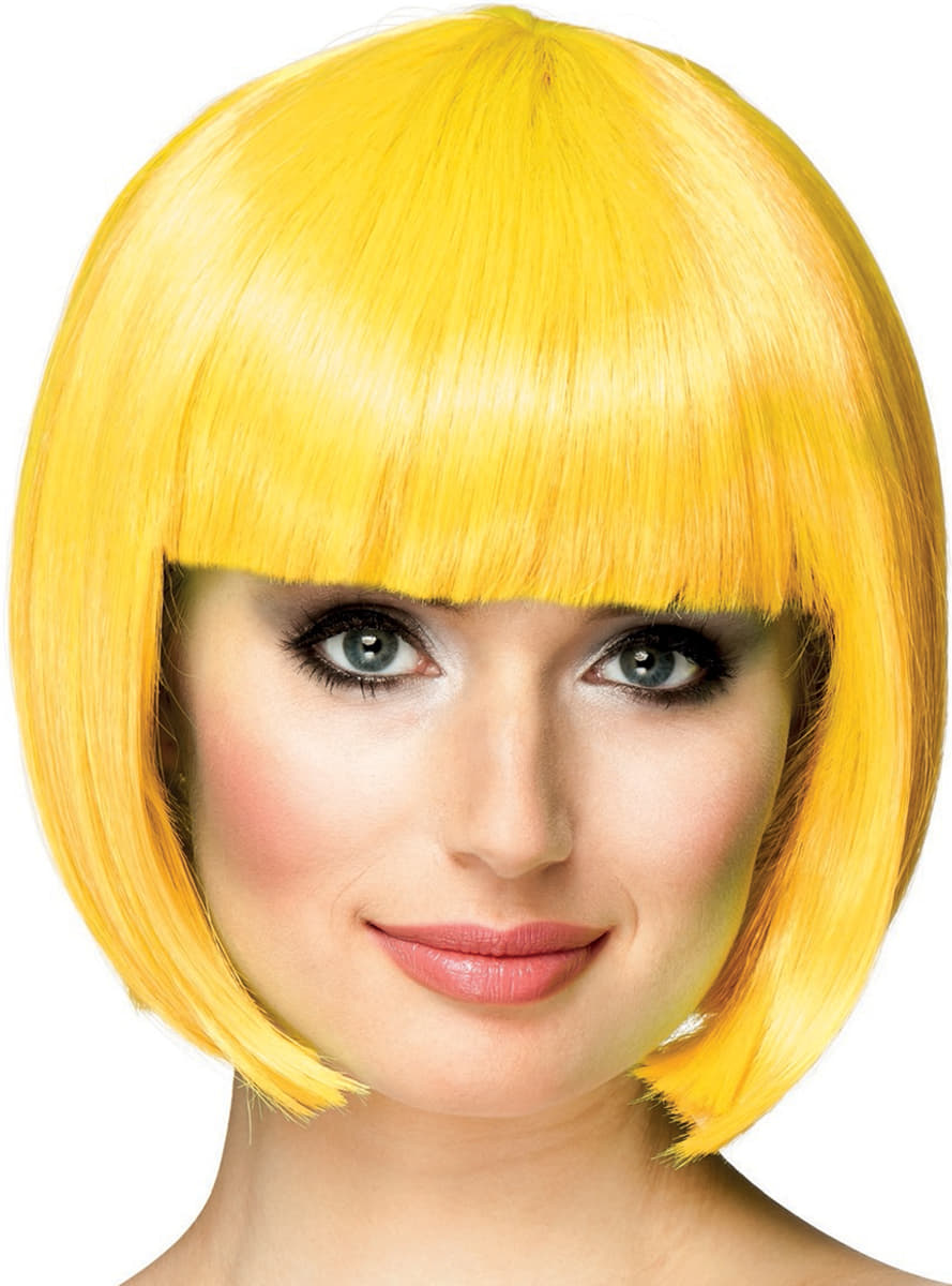 Yellow Party Wig Short Bob Hair (5347)