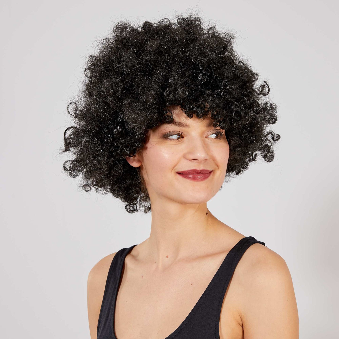 Black Curly Afro Bonus Wig (5347)