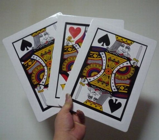 Three Card Monte Magic Trick - Simple and Impressive Magic Trick 0040 - Price for 3 Cards (5347)