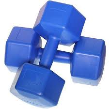 10KG PLASTIC CORNER DUMBBELL 2 PIECES (5347)