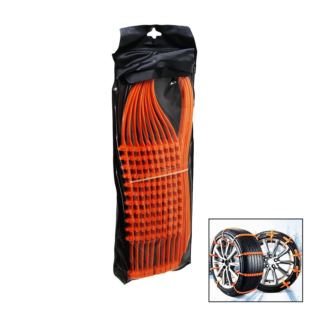 10PCS PLASTİK ZİNCİR OTO LASTİK KAR KELEPÇESİ = CIRTLI (5347)