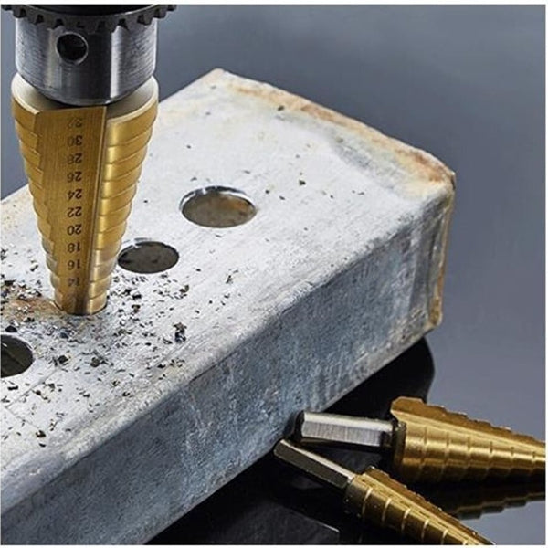 6 Piece Step Drill Bit Set