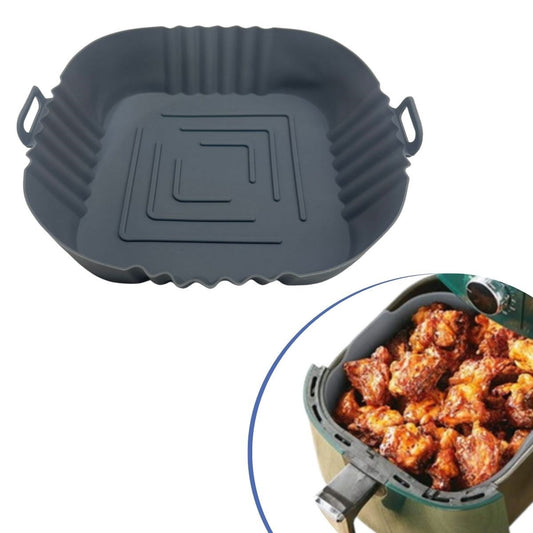 Starixa® Renkli Isıya Dayanıklı Yıkanılabilir Silikon Fırın Ve Airfryer Kare Model Pişirme Matı 20 Cm