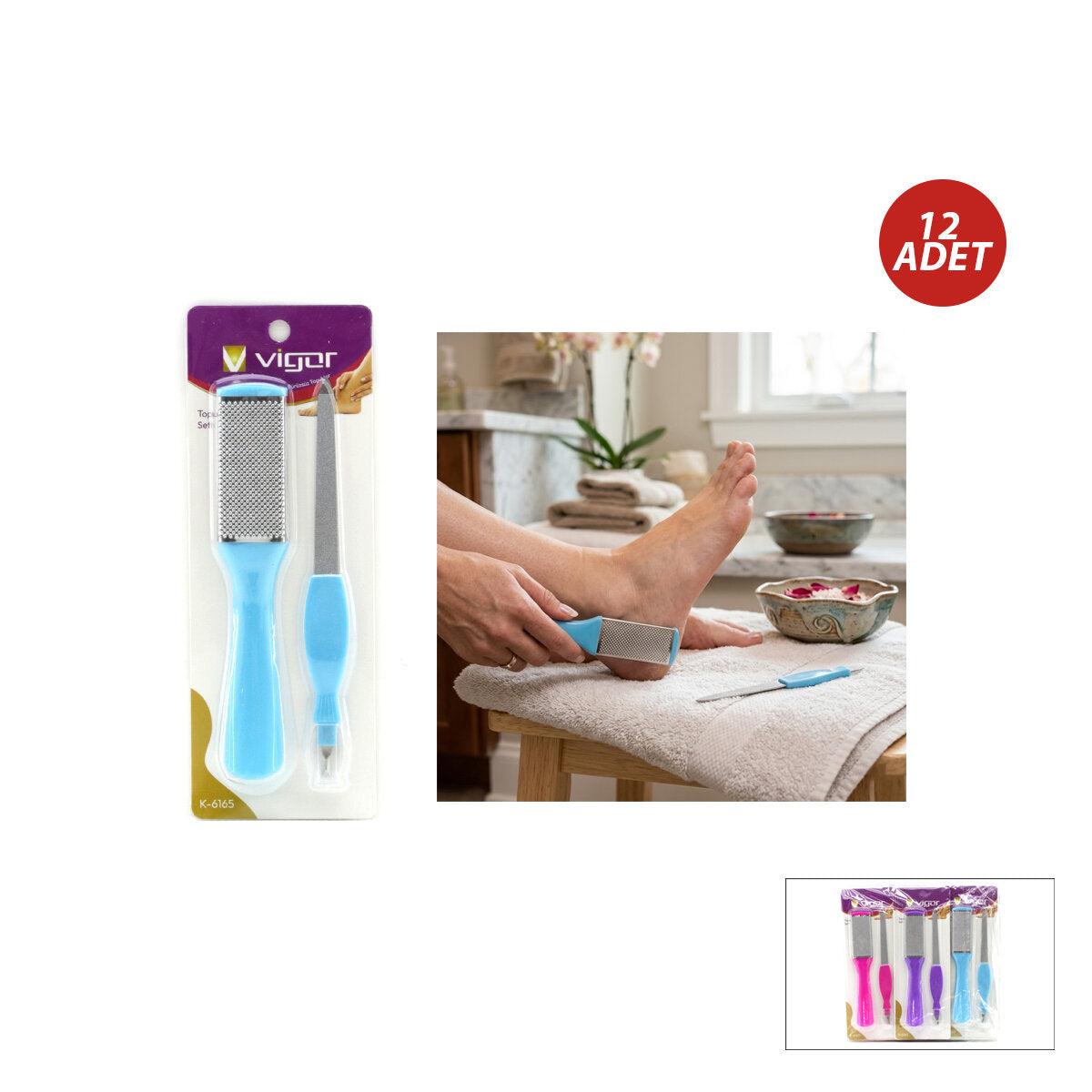 12 ADET 2PCS TINAK - TOPUK TÖRPÜ BAKIM SETİ (5347)