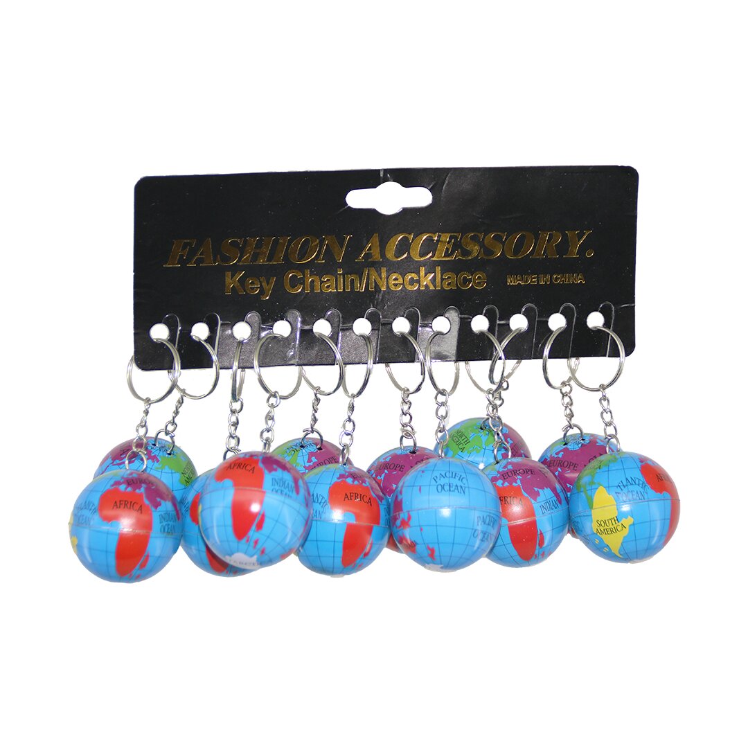 12 WORLD KEYCHAINS (5347)