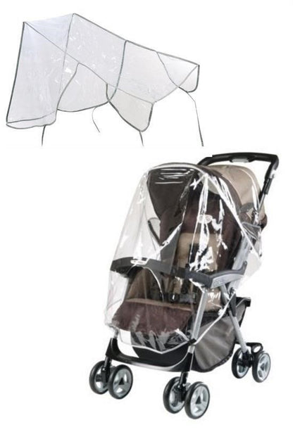 Starixa® Stroller Pram Transparent Rain Cover Wind Blocker Tarp