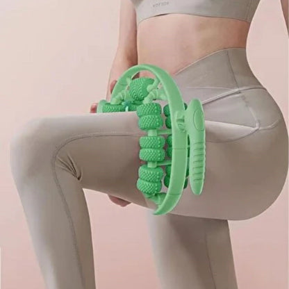 13 Tekerlekli Circular Lenfatik Masaj Roller - Selülit Giderici, Cilt Sıkılaştırıcı, Bacak Kol Sırt Masaj Aleti (5347)
