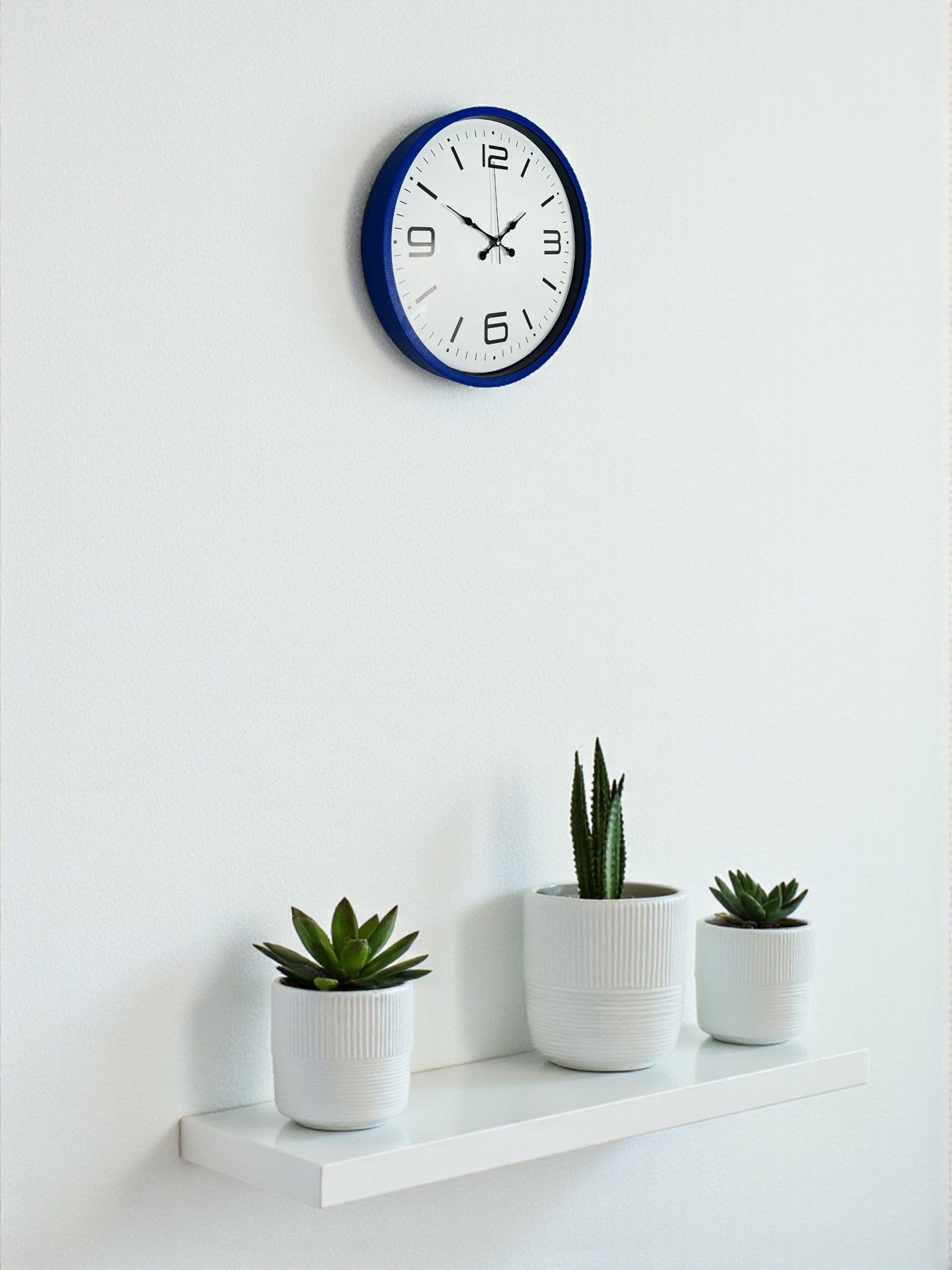 36 Cm Lacivert Modern Dekoratif Duvar Saati