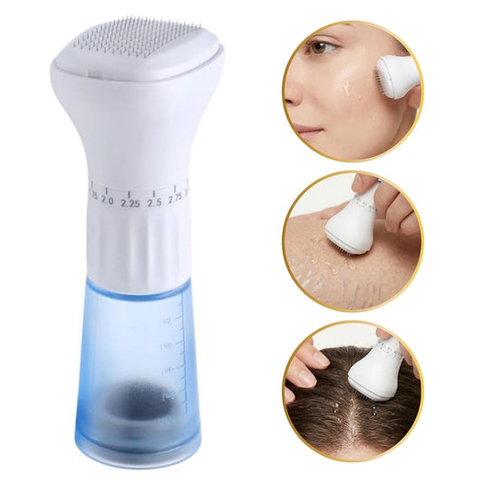 140 İğneli Serum Hazneli Dermaroller - 0-3 mm Ayarlı Dermaroller Mikro İğneli Saç, Cilt ve Vücut Bakım Aparatı (5347)