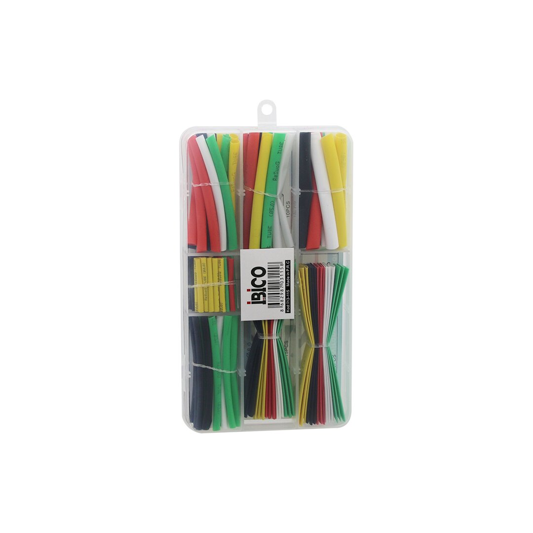 140PCS MAKARON KABLO TAMİR SETİ ISIYLA BÜZÜŞMELİ DARALAN HORTUM (5347)