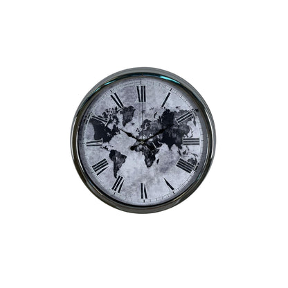 Global Silver 40 Cm Metal Duvar Saati