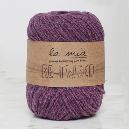 La Mia خيط حياكة يدوي Re-Tweed Mor Melanj - L143 - 34408