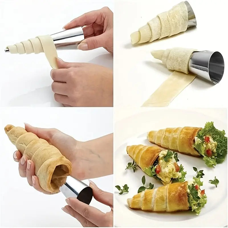 6-Piece Stainless Steel Corne Mold