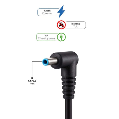 19.5V 4.62A 4.5 * 3.0mm 90W HP İçin Laptop Adaptör
