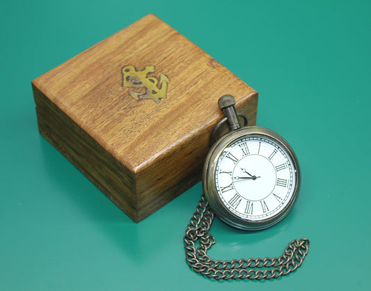 Pocket Watch with Wooden Box Model 1