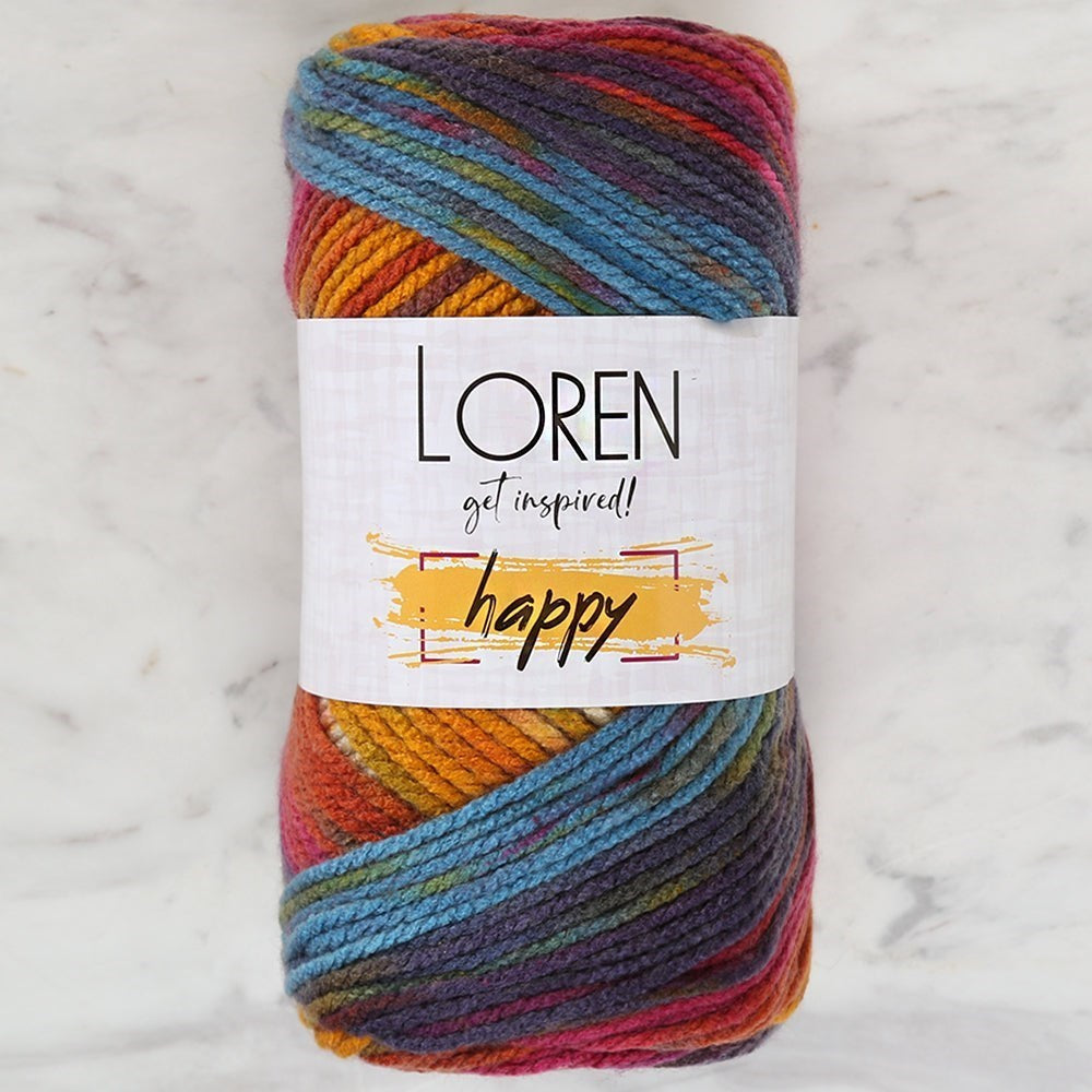 Loren Happy Ebruli Hand Knitting Yarn - RH001 - 34286