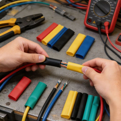 164 Parça Isı ile Daralan Makaron Seti - Elektrik Kablo İzolasyon & Koruma Kılıfı, Renkli Shrink Tube Set (5347)