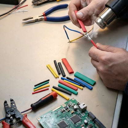164 Parça Isı ile Daralan Makaron Seti - Elektrik Kablo İzolasyon & Koruma Kılıfı, Renkli Shrink Tube Set (5347)