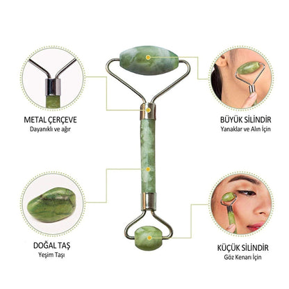 Starixa® Yeşim Taşı Çift Taraflı Cilt Masaj Aleti