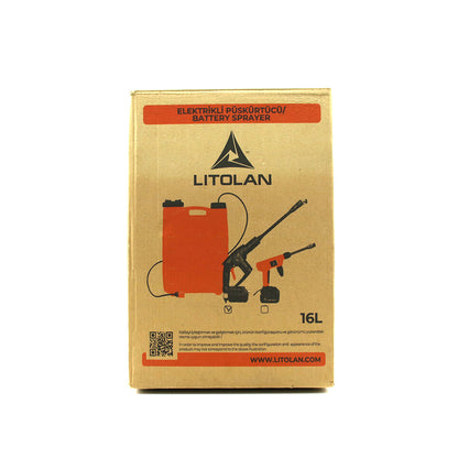 16LT ELEKTİRİKLİ OTO - ARAÇ YIKAMA TABANCASI - İLAÇ POMPASI PÜSKÜRTÜCÜ 4.8V EWASHER (5347)