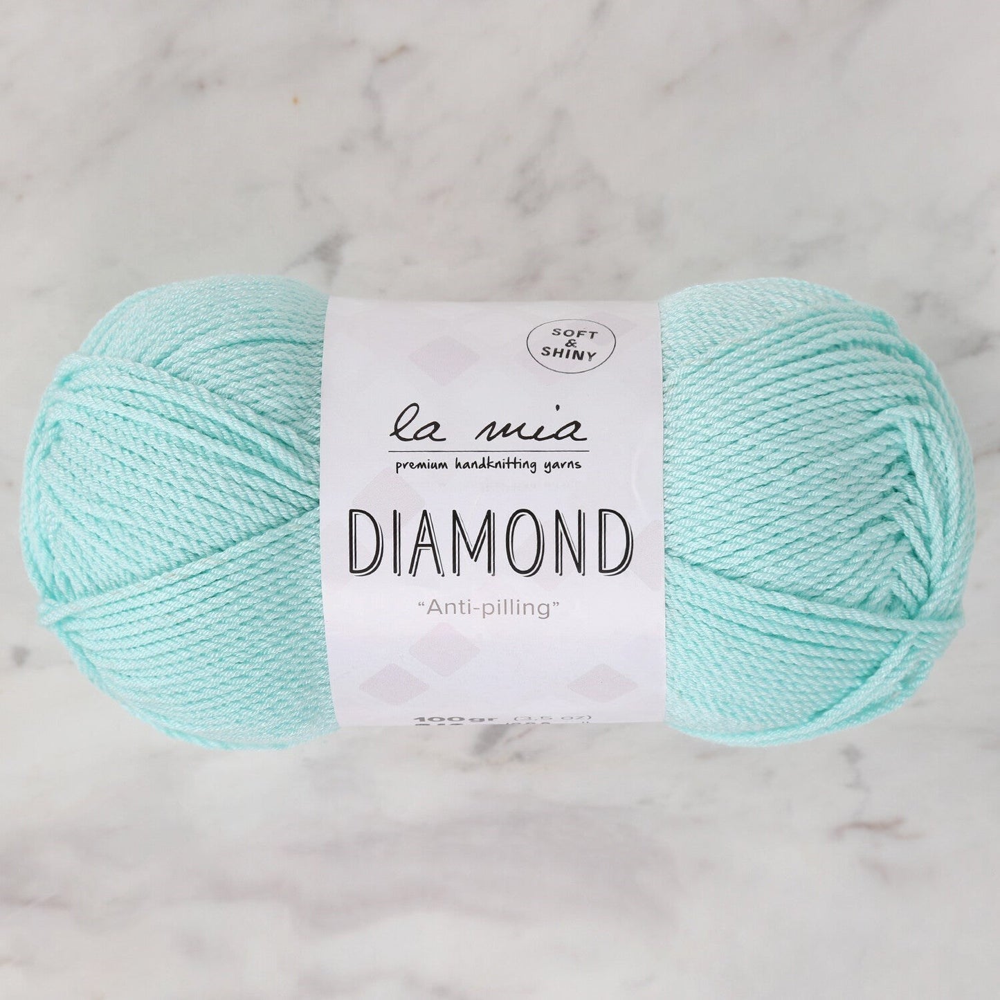 خيوط حياكة يدوية La Mia Diamond بلون أخضر مائي - L166 - 33739
