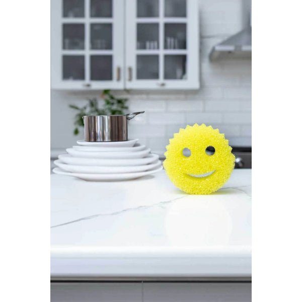 إسفنجة جلي الأطباق Smile Face، مجموعة من قطعتين