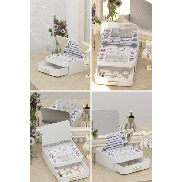 Mirrored Jewelry Organizer