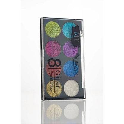 8 Color Glitter Eyeshadow Palette - Set of 2
