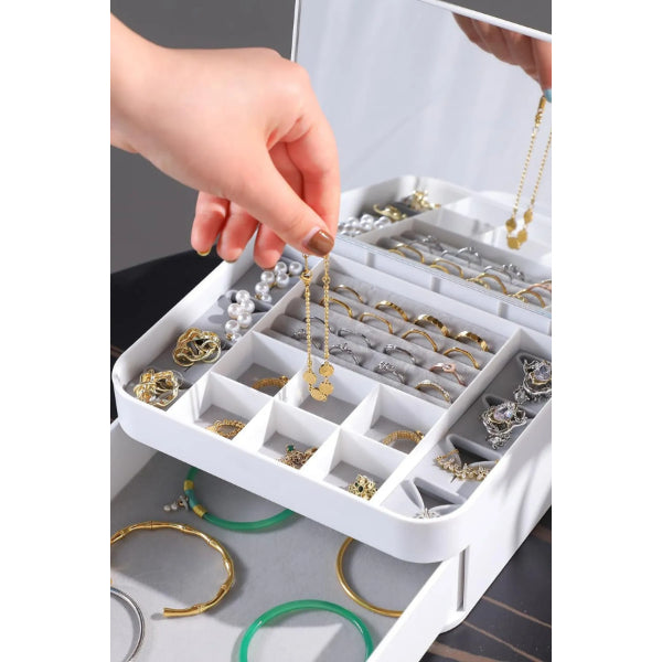 Mirrored Jewelry Organizer