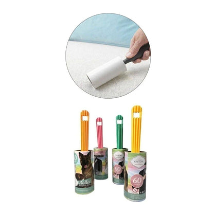 Pet Hair Removal Set - 60-Sheet Roller and Magnetic Pet Hair Remover