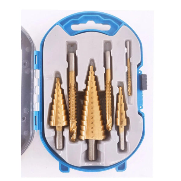 6 Piece Step Drill Bit Set