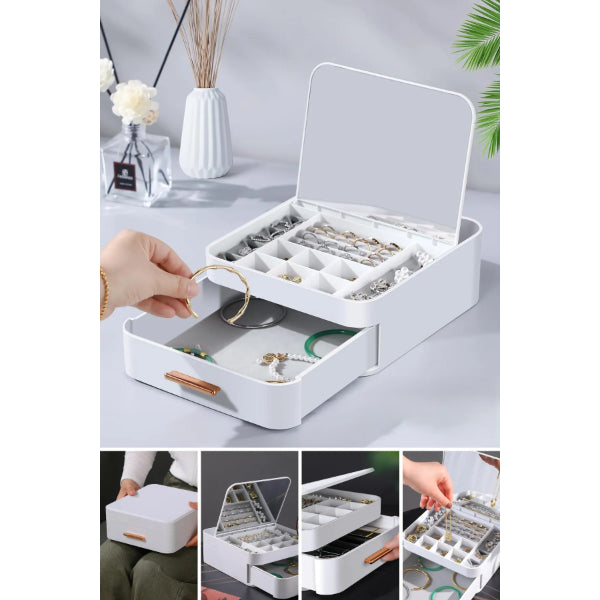 Mirrored Jewelry Organizer