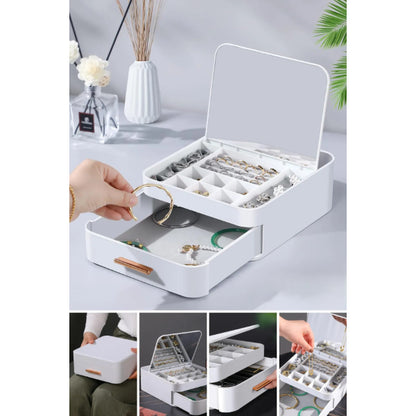 Mirrored Jewelry Organizer