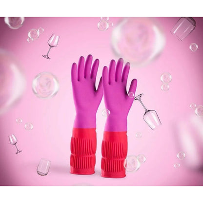 Long Cuff Dishwashing Gloves Size M