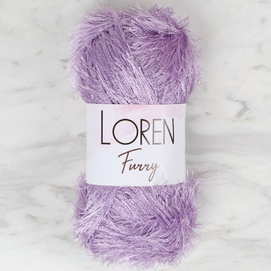 Loren Furry Lilac Hand Knitting Yarn - RF009 - 34047
