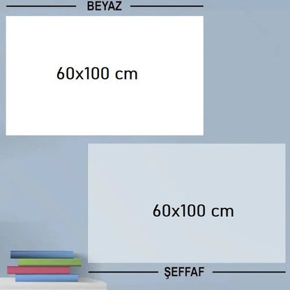 Starixa® Ders Çalışma Yazı Tahtası Manyetik Duvar Stickerı 100x60 cm