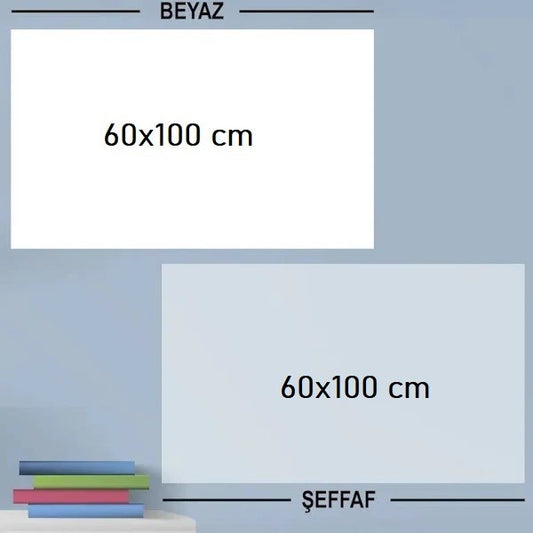 Starixa® Ders Çalışma Yazı Tahtası Manyetik Duvar Stickerı 100x60 cm