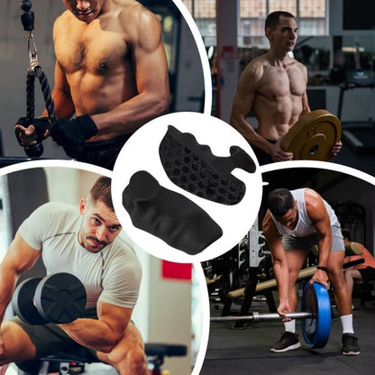 2 Adet Sporcu El Koruma Silikonu - Fitness, Ağırlık Kaldırma ve Antrenman İçin Kaymaz El Pedi (5347)
