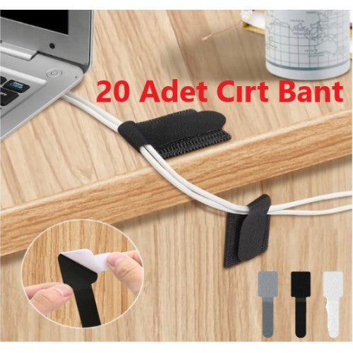 20 Adet Kendinden Yapışkanlı Cırt Cırtlı Bant (5347)