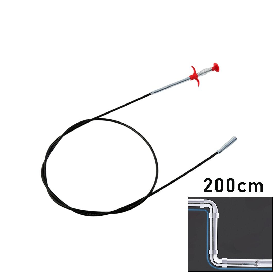200CM YAYLI - KISKAÇ LAVABO - GİDER VB.TEMİZLEME - ÇOK AMAÇLI ÇUBUK (5347)
