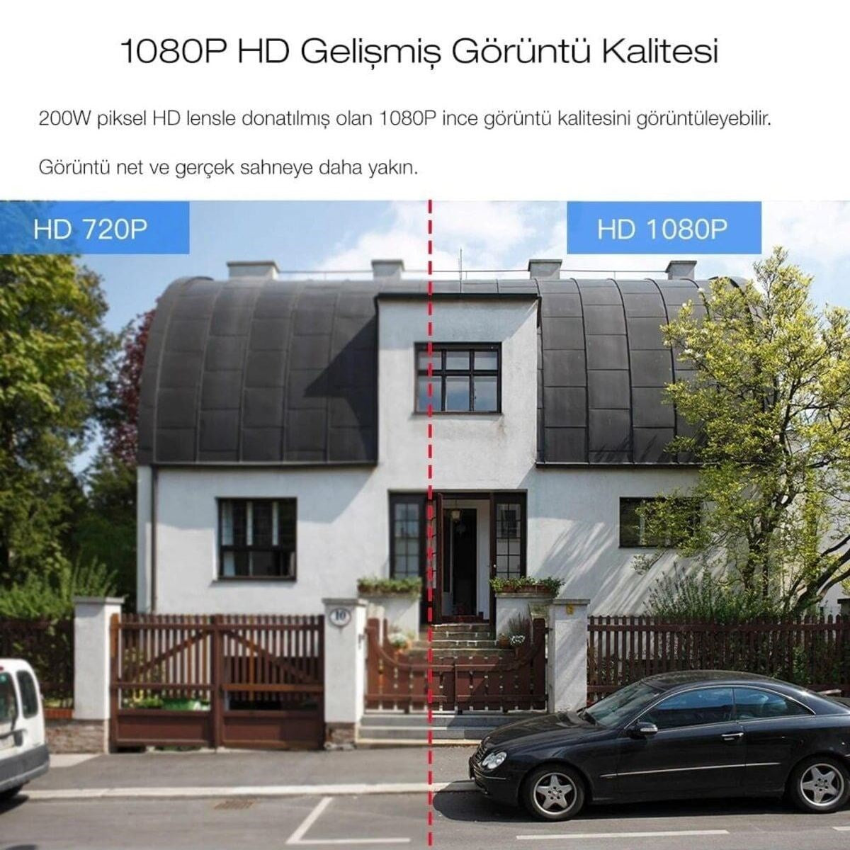 Starixa® 20 MP HD Lens İç Dış Mekan Suya Danıklı IP Wifi Network Güvenlik Kamerası Wifi Kamera