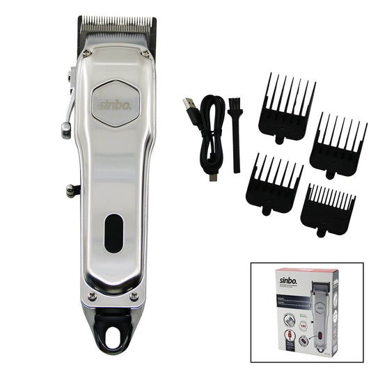Sinbo Tıraş Makinesi - USB Şarjlı - Çelik Gövde - Kollu Tarak Ayarı