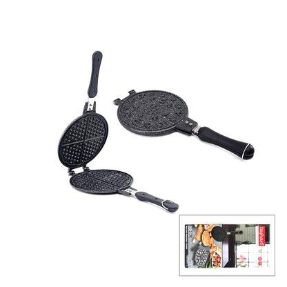 20CM GRANİT DÖKÜM WAFFLE TAVA BAKALİT SAP (5347)