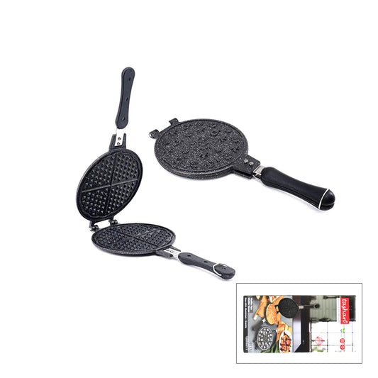 20CM GRANİT DÖKÜM WAFFLE TAVA BAKALİT SAP (5347)