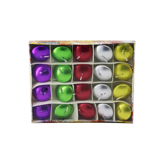 20PCS FLOATING CANDLE WHITE - COLORED (5347)