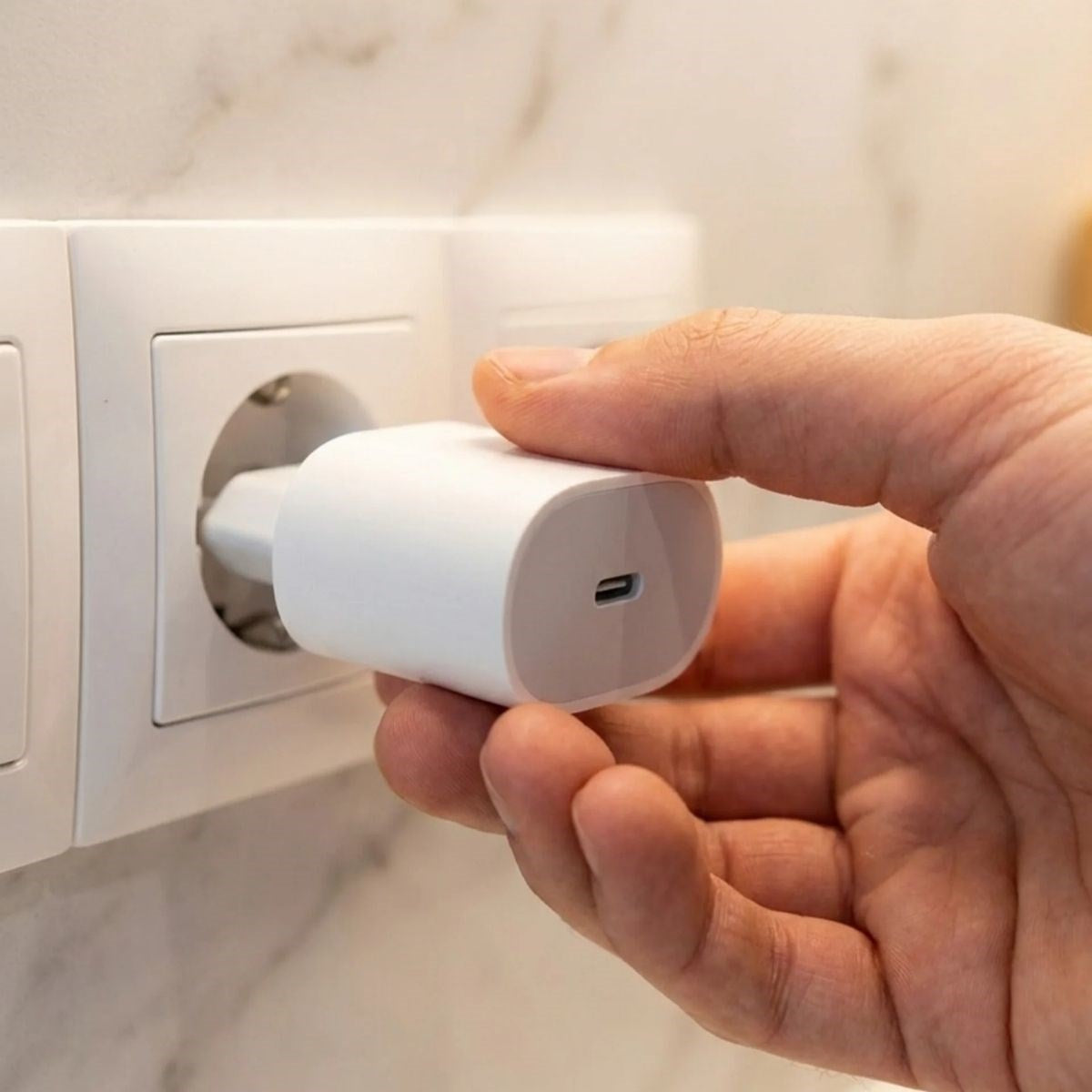20W USB-C Hızlı Şarj Adaptörü - Power Delivery (PD) Destekli Güç Adaptörü, Güvenli Şarj Başlığı (5347)